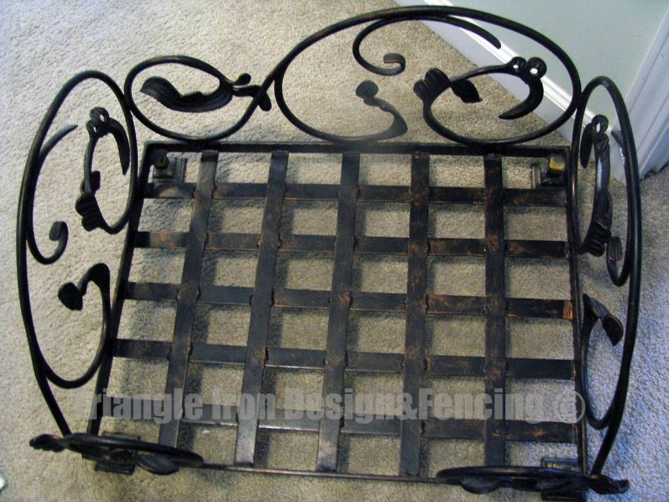 Ariel view of wrought iron made pet bed 