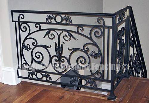 closeup view of the railing in the house