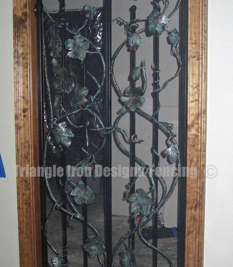 custom made iron door panel