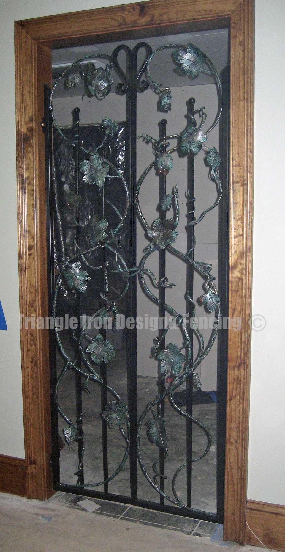 custom made iron door panel