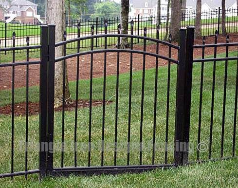 wrought iron fencing installed at the garden