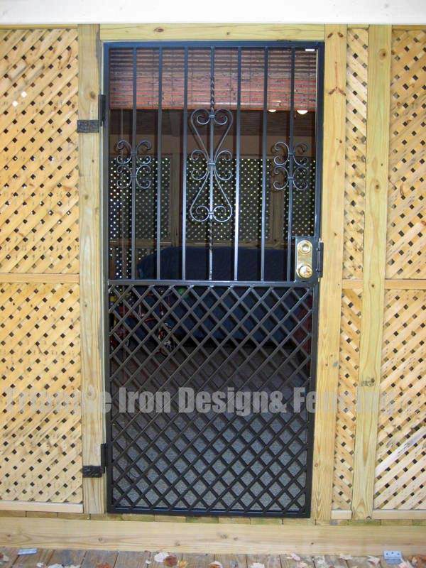 custom made iron door panel 