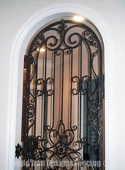 ornamental iron door panel