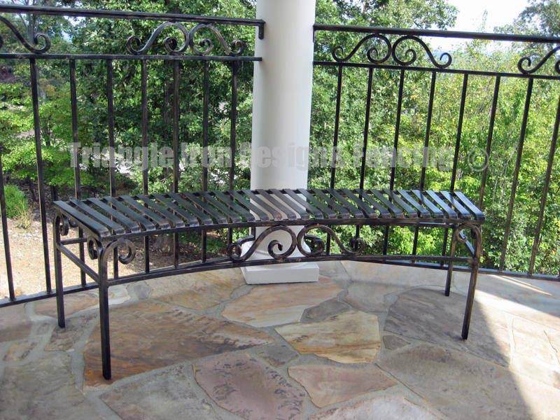 custom iron bench
