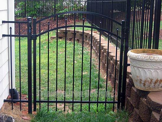 wrought iron fencing installed at the garden